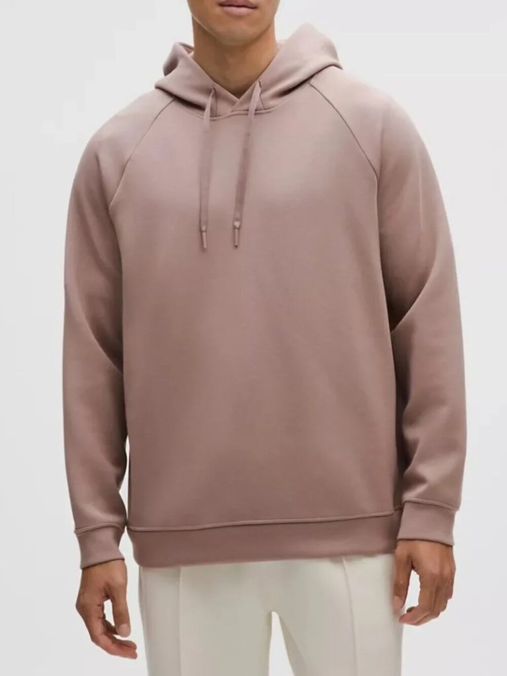 NWT Lululemon Men's Smooth Spacer Classic-Fit Pullover Hoodie Ashen Rose, Size M